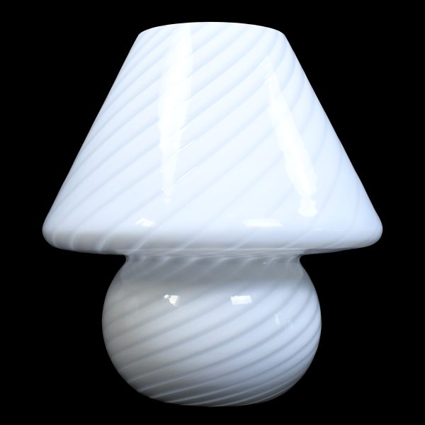 Pair of Italian Glass Mushroom Lamps