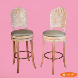 Pair of Italian Grotto Bar Stools