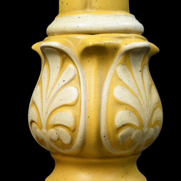 Pair of Large Faux Bamboo Handpainted Table Lamps