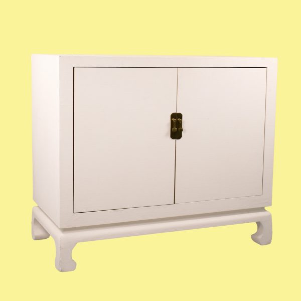 Pair of Linen Wrapped Ming Style Chests