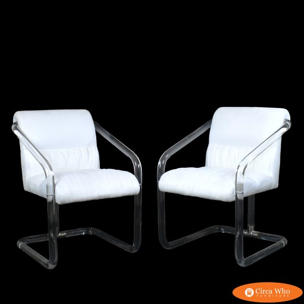 Pair of Lion in Frost Chairs
