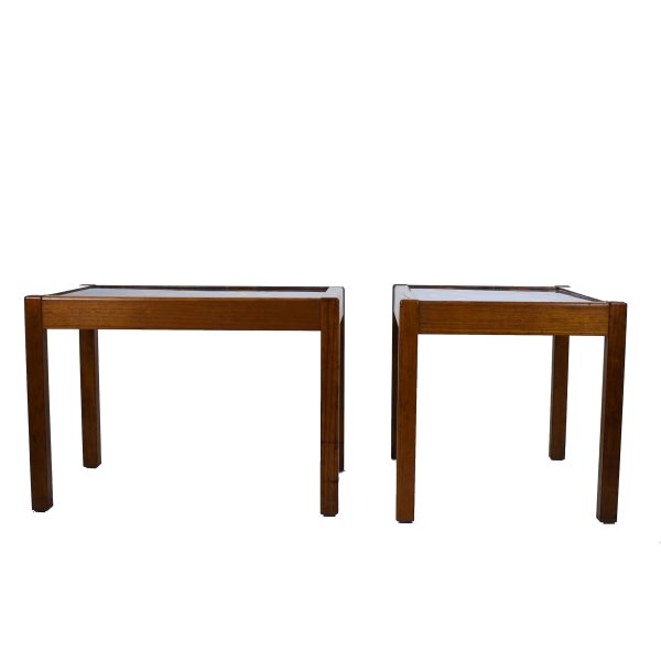 Pair of MCM Inlayed Side Tables