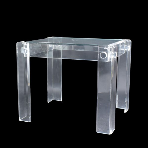 Pair of MCM Lucite Side Tables