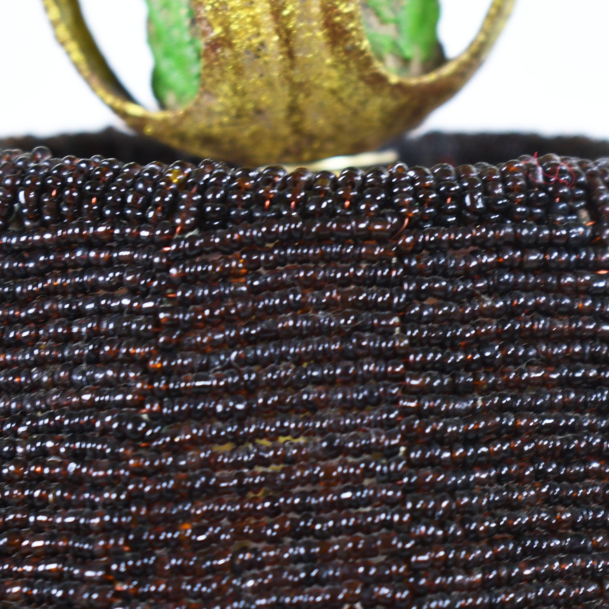 Pair of MCM Ornamental Floral Table Lamps by John Richards