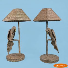 Pair of Macaw Table Lamps