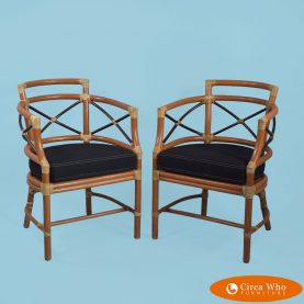 Pair of McGuire Arm Chairs