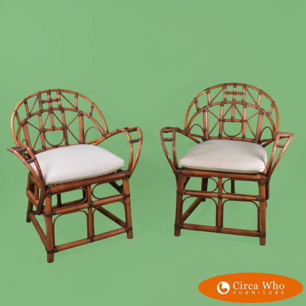 Pair of McGuire Style Butterfly Chairs