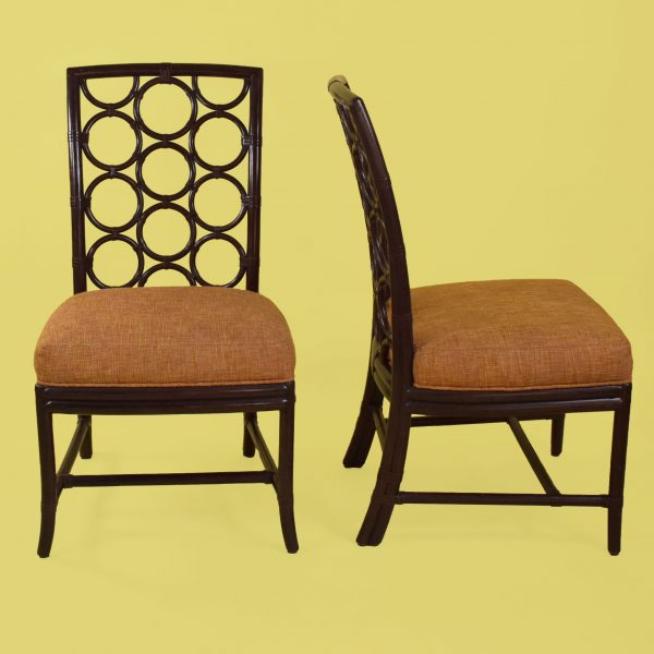 Pair of McGuire Dining Chairs by Laura Kirar