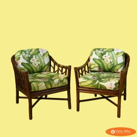 Pair of Mcguire Lounge Chairs