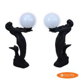 Pair of Mermaid Table Lamps
