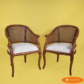 Pair of Mid Century Barrel Chairs
