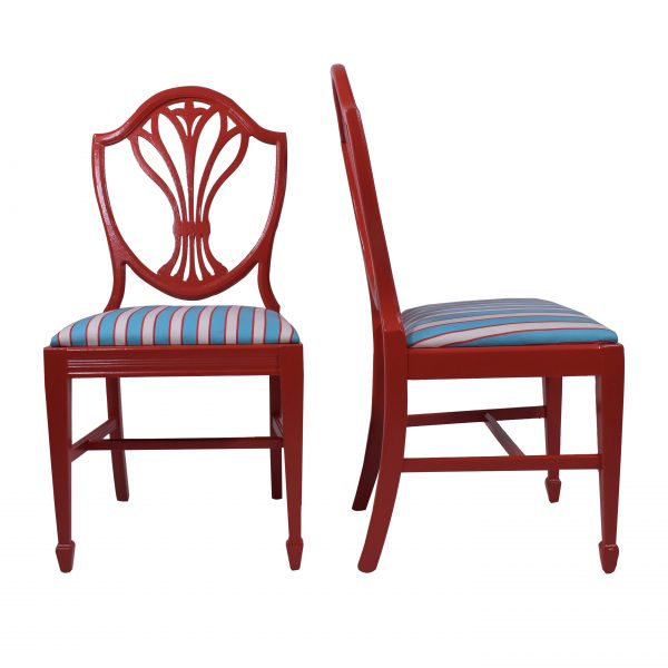 Pair of Mid Century Red Chairs