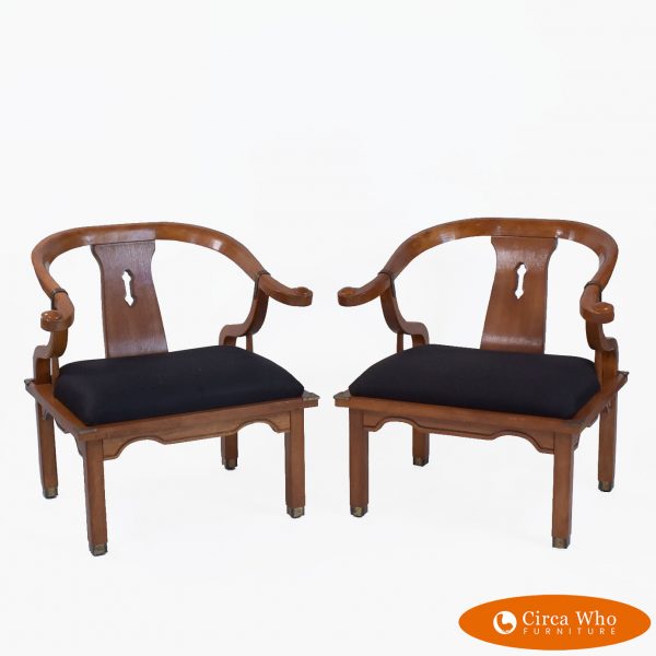 Pair of Ming Style Natural Chairs