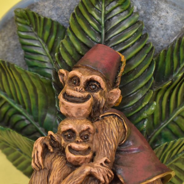 Pair of Monkey Couple Wall Sconces