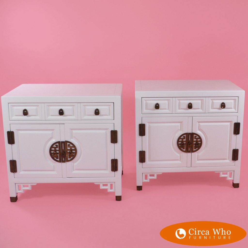 Pair of Nightstands By Century Circa Who
