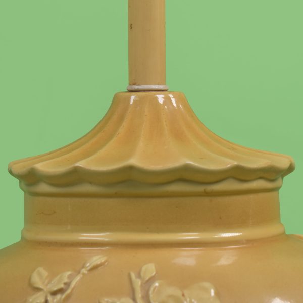 Pair of Pagoda Yellow Table Lamps