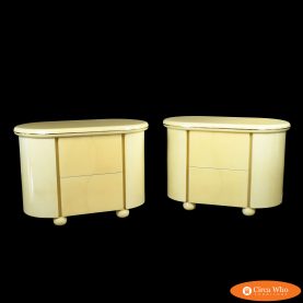 Pair of Parchment Chests by Jimeco