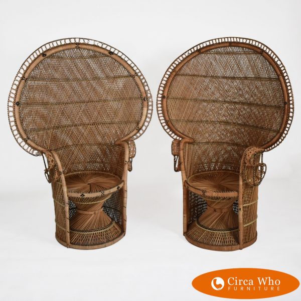 Pair of Peacock Fan Chairs