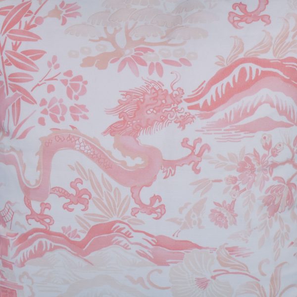 Pair of Pink Gardens of Chinoiserie Pillows