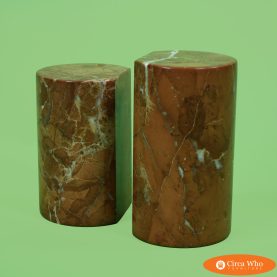 Pair of Pink Stone Book Ends