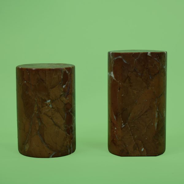 Pair of Pink Stone Book Ends