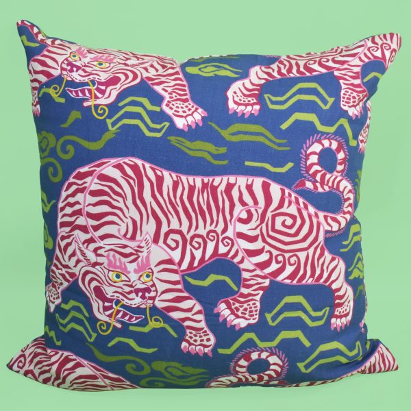 Pair of Pink Tiger Pillows