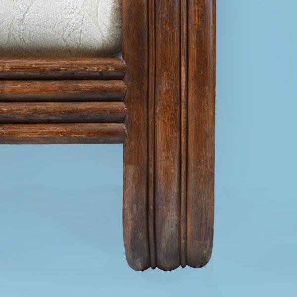 Pair of Pretzel Rattan Lounge Chair