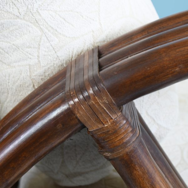 Pair of Pretzel Rattan Lounge Chair