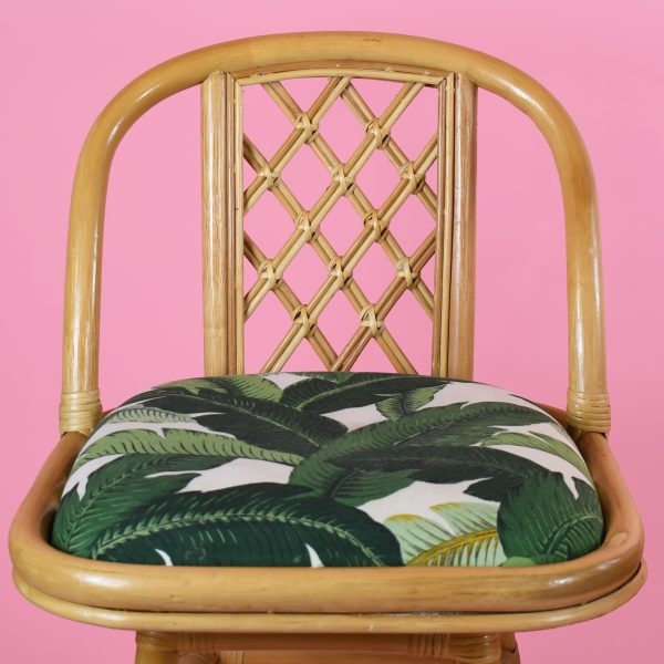Pair of Rattan Counter Stools