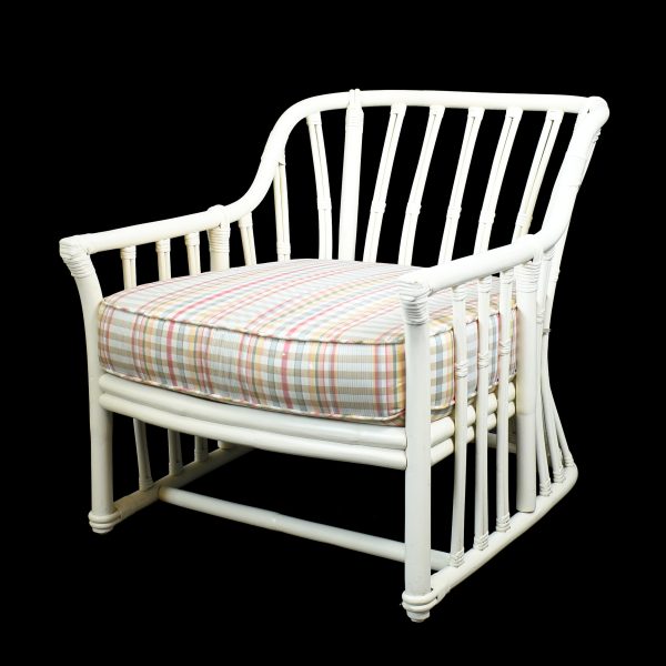 Pair of Rattan Lounge Chairs by Ficks Reed