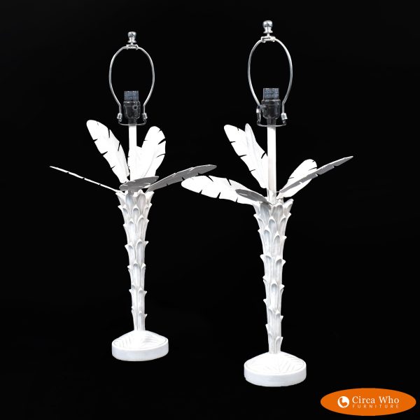 Pair of Serge Roche Silver Table Lamps