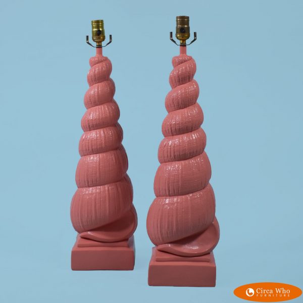 Pair of Sirmos Twist Table Lamps