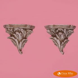 Pair of Small Ceramic Wall Sconces