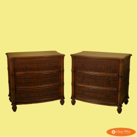 Pair of Split Bamboo Chests