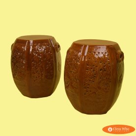 Pair of Terracota Garden Seats