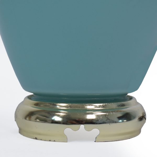 Pair of Tiffany Blue Glass Table Lamps