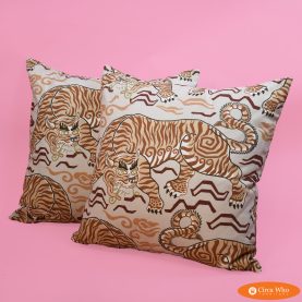Pair of Tiger of the East Pillows