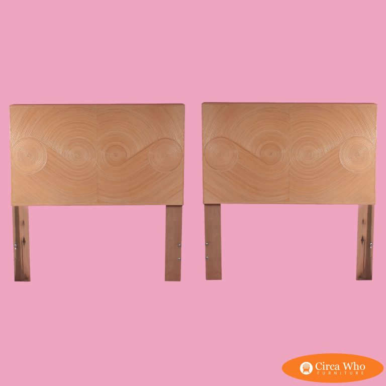 Pair of Twin Pencil Reed Headboards