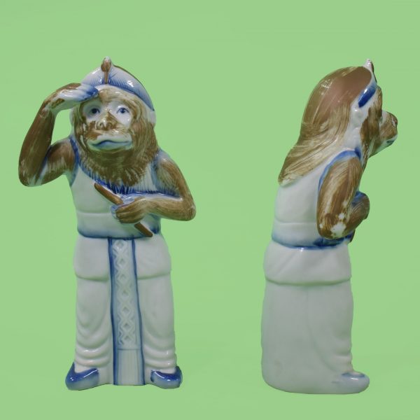 Pair of Vintage Ceramic Monkeys