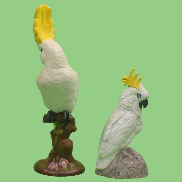 Pair of Vintage Cockatoo Figures