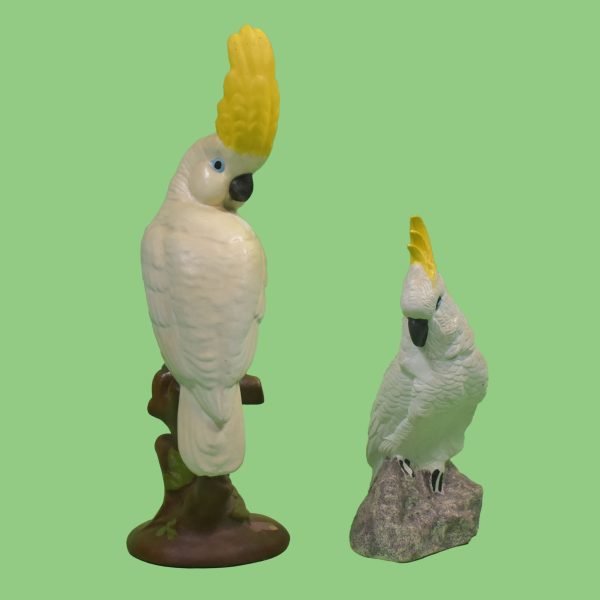 Pair of Vintage Cockatoo Figures