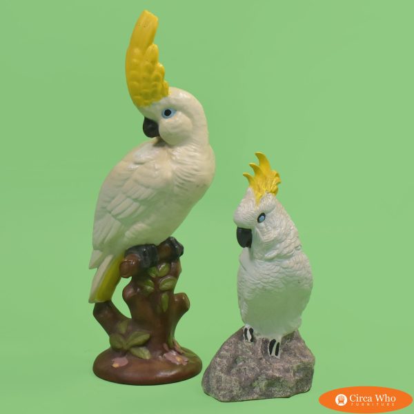 Pair of Vintage Cockatoo Figures