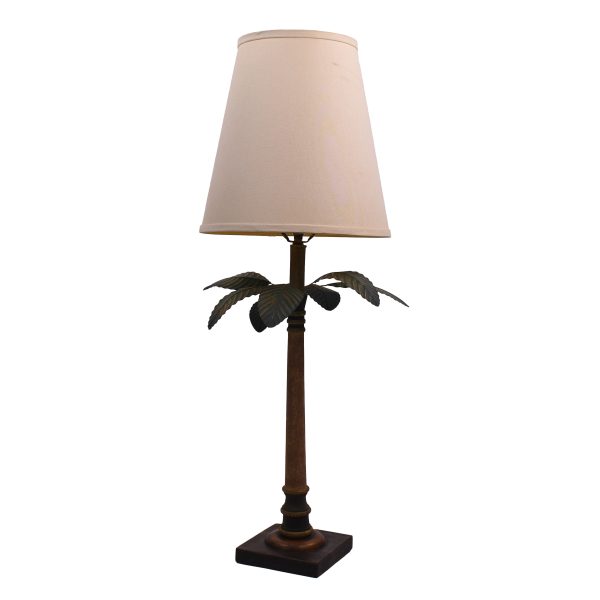 Pair of Vintage Palecek Palm Tree Table Lamps