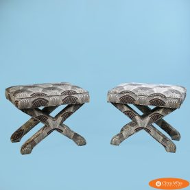 Pair of Vintage X Benches