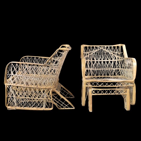 Pair of Webspun Rocking Chairs