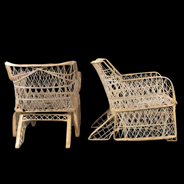 Pair of Webspun Rocking Chairs