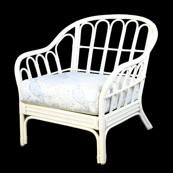 Pair of White Butterfly Lounge Chairs