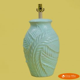 Palm Leaf Ceramic Table Lamp