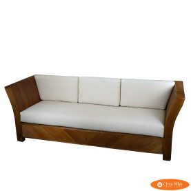 Pencil Reed Chevron Tuxedo Sofa