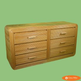 Pencil Reed Crespi Style Double Dresser